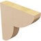 Ekena Millwork 2"W x 10"D x 10"H Thin Crestline Rough Cedar Woodgrain TimberThane Corbel, Primed Tan CORUR02X10X10CRERCPR - alternate 3